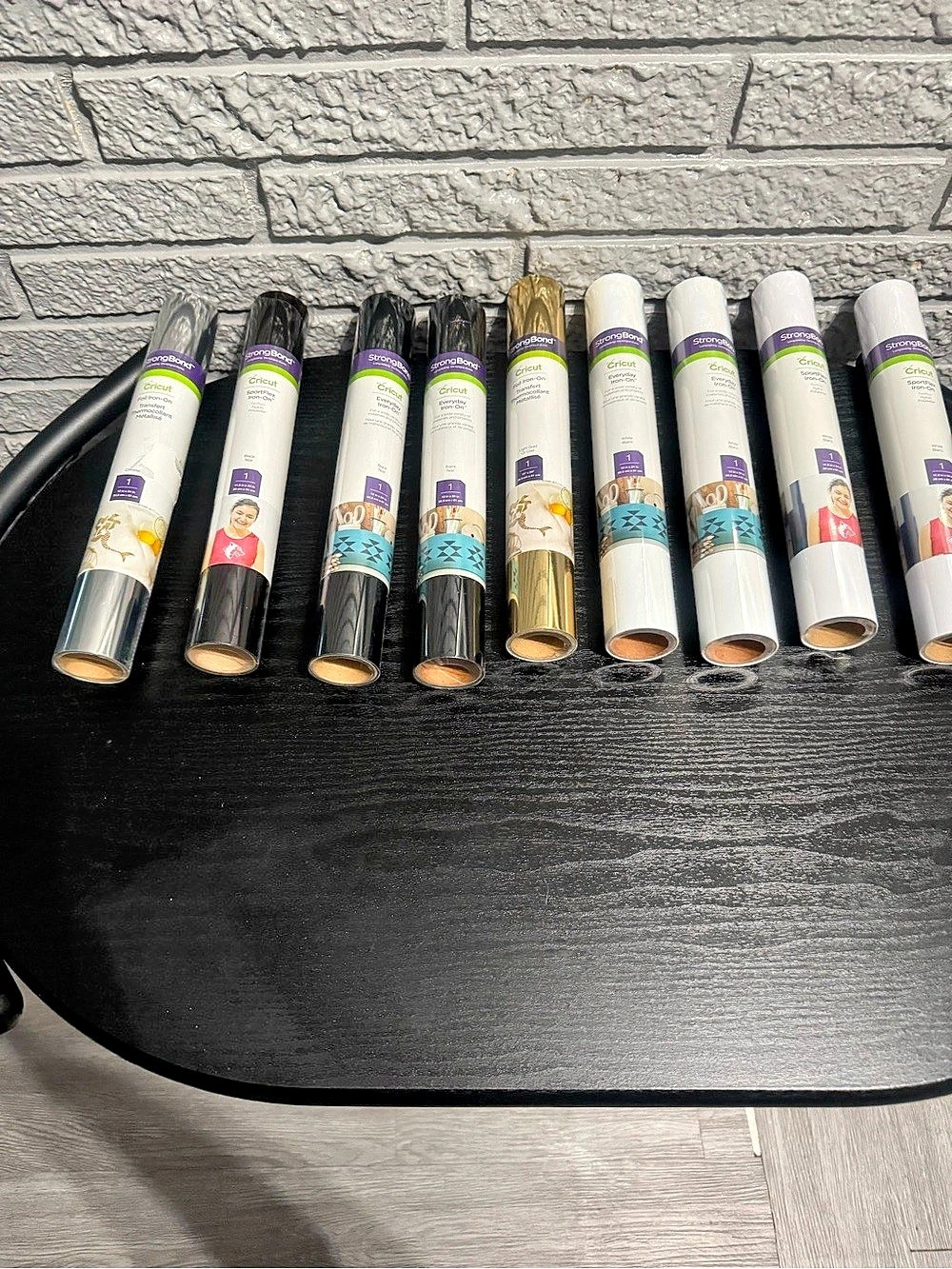 Cricut  Heat Transfer Vinyl Rolls White & Black NWT
